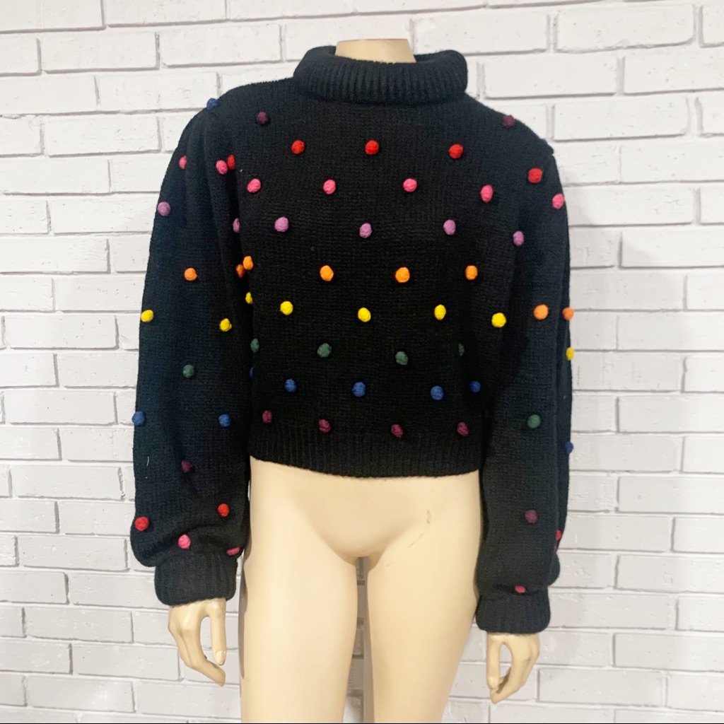 Farm Rio Women’s Rainbow Dots Sweater